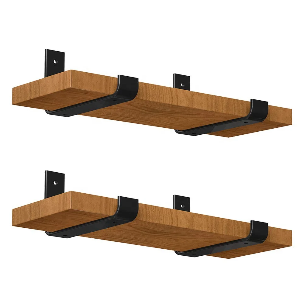 
Heavy Duty Metal Steel Lip Decorative Shelf Wall Brackets Shelves Storage Angle Corner Brackets for Study Bedroom Kitchen 