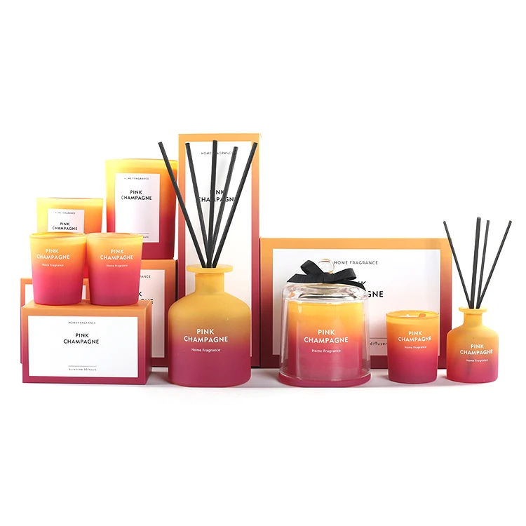 
M&SENSE Unique Design Reed Diffuser Candle Gift Box Set 