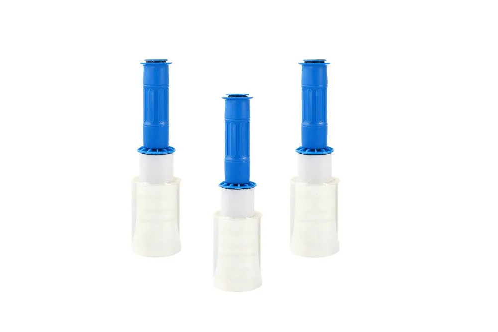 Мини растягивающаяся обертка с черным и желтым дозатором 5 дюймов