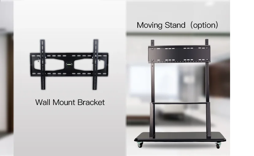 YCHD 70 inch movable digital all in one pc interactive smart touch board for meeting