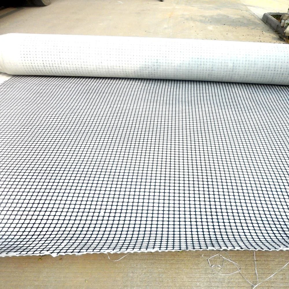 composite geogrid with geotextile used in road construction