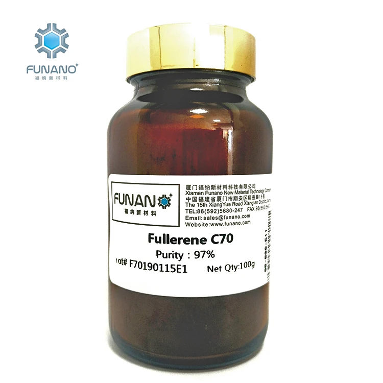 Manufacturer Funano Industry Intermediates Cosmetic Additives Raw Materials Carbon Powder Carbide Fullerene c70 With 97%