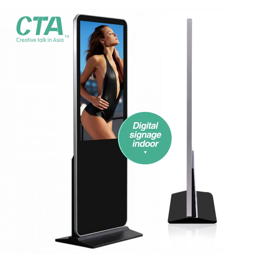 Full HD sexy video lcd digital signage for clothing and shoes store advertising
