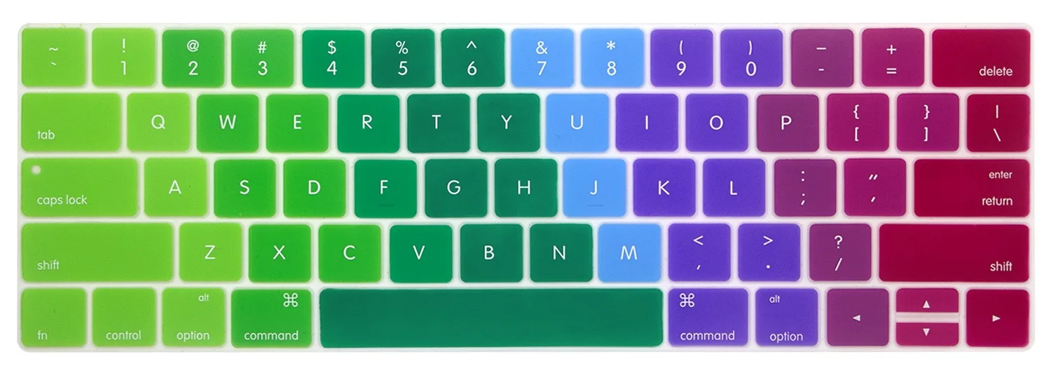 
Colorful Tablet Soft Silicone Keyboard Protector Cover For Macbook Pro 13 Air 15 With Touch Bar 