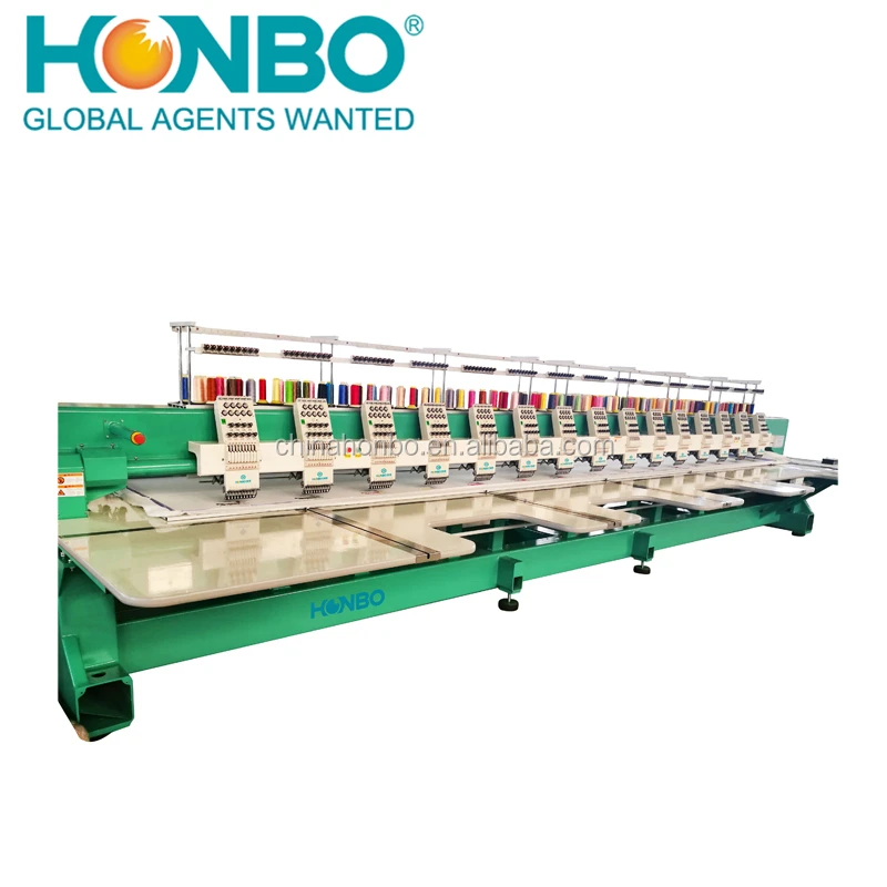 HB-915 best selling products T-shirt embroidery lace fabric, embroidery patch 15 Head computerized embroidery machine