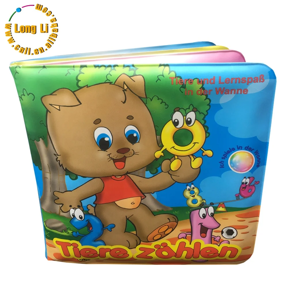 Hot sale new design educational inflatable EVA bath book