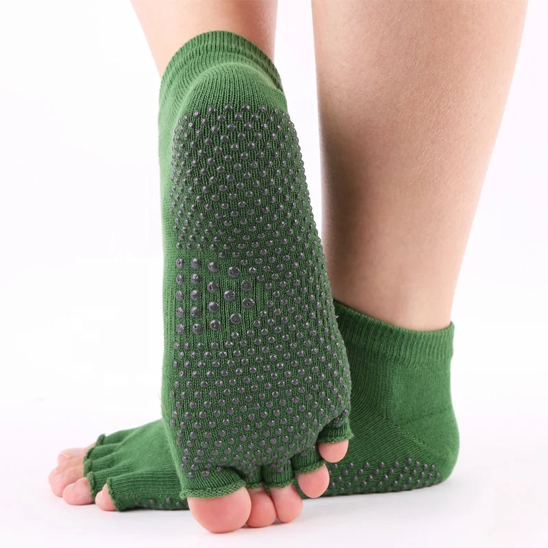 
Custom your own design bamboo open toe socks women for yoga 