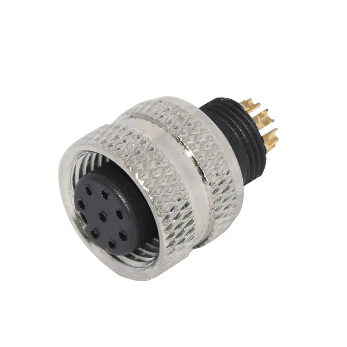 8pin IP68 женский M12 водонепроницаемый разъем