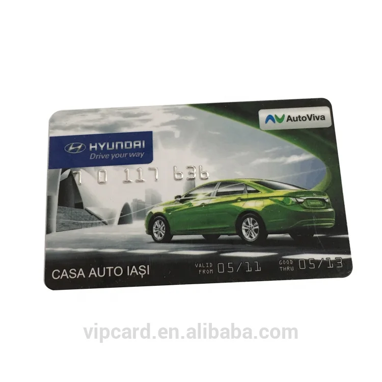 IC PVC plastic Auto printing Advertising tablets in the car