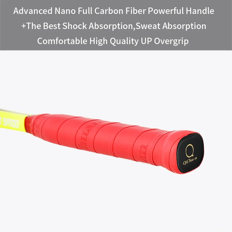 QICHUAN custom full carbon fiber squash racket for professional players