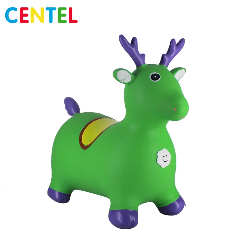 
PVC Inflatable jumping riding animal with music 