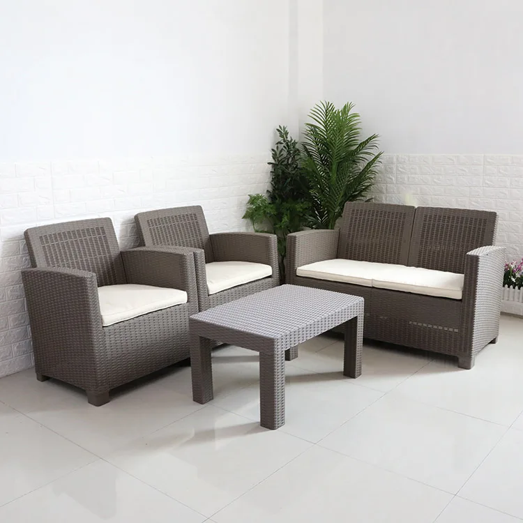 4 pcs outdoor furniture patio rattan sofa wicker sofa set
