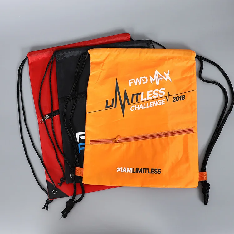Индивидуальная рекламная сублимационная молния, Полиэстеровая сумка, рюкзак, сумка на шнурке, сумка для книг