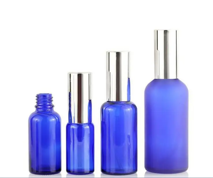 Hot sale 5ml 10ml 15ml 20ml 30ml 50ml 100ml Blue Glass Spray Bottle