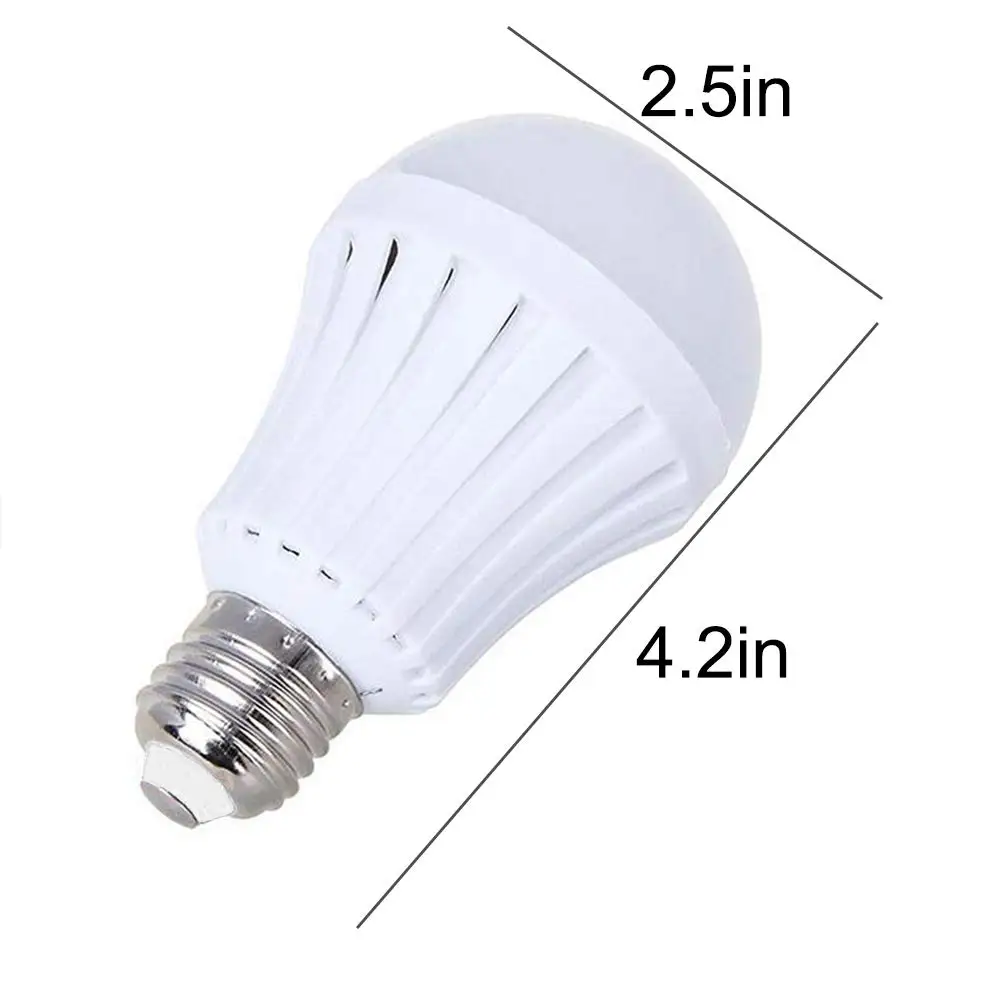 Энергосберегающая светодиодная интеллектуальная перезаряжаемая аварийная лампа высокой мощности 5 Вт-15 Вт E27 85-265 в с батареей