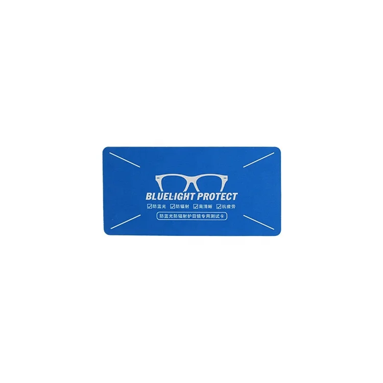 Anti Blue Light Blocking Glasses Test Blue Light Tester Testing Card