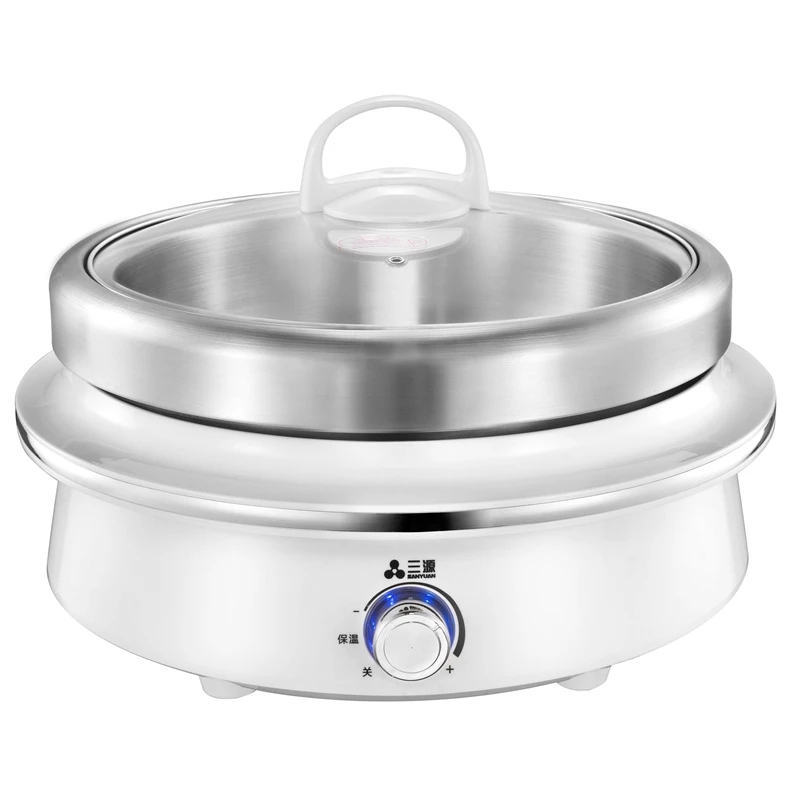 
4L new multipurpose food pot cooker thermal casserole stainless steel food warmer electric hot pot 