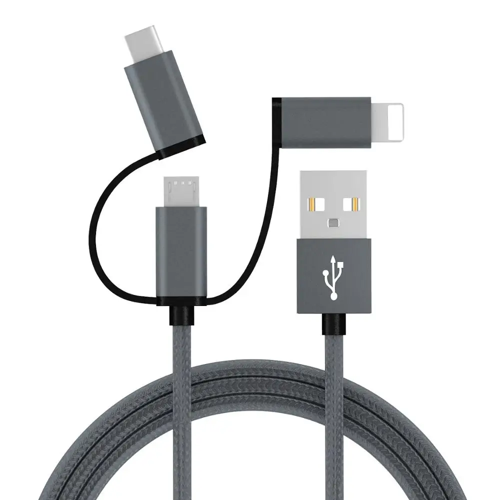 3 в 1 режим быстрой зарядки кабеля 2 дешевый кабель для передачи данных для Android