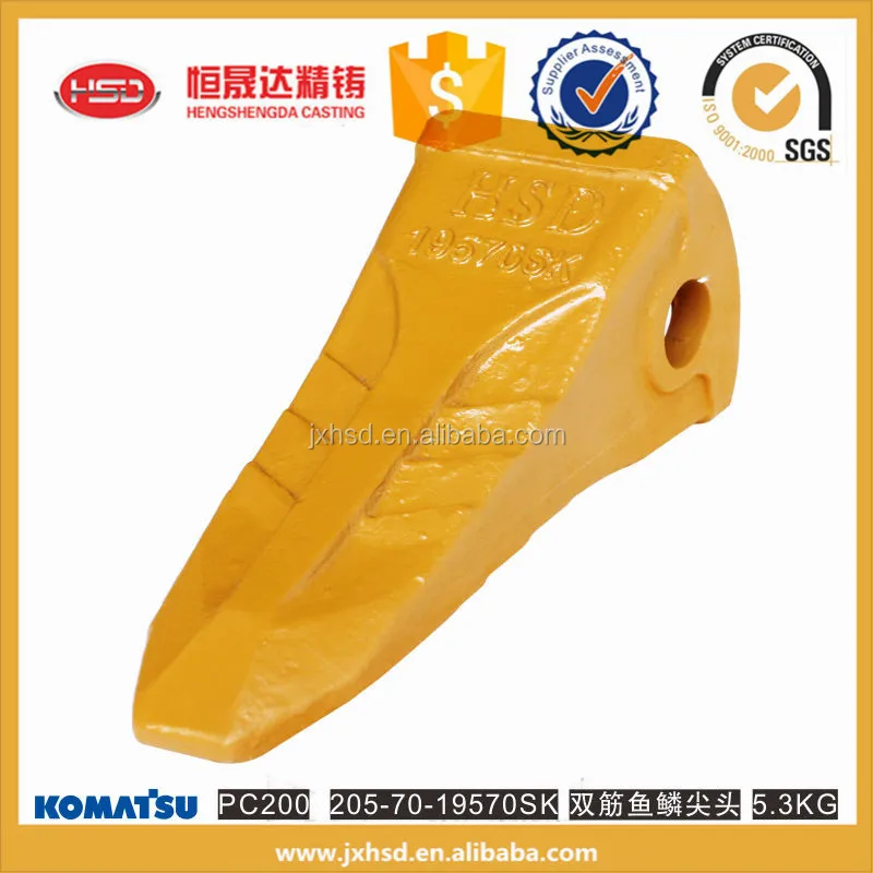 Excavator PC200  bucket teeth 19570SK