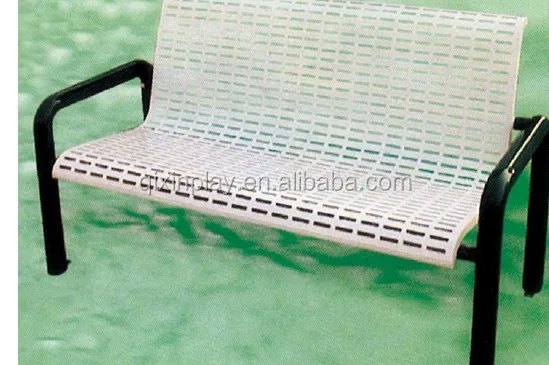 China steel bench brackets/cheap blue cast iron park benches/outdoor furniture metal frame garden chair QX-145F