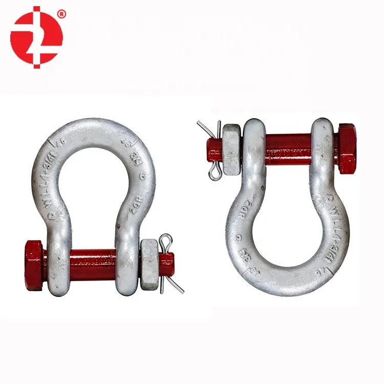 Safety Bow Type Shackle With bolt and nut G2130  Bow Shackle