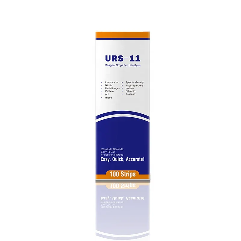 Medical Urine Test Strips 11 Parameter for Ketones, UTI (Urinary Tract Infections), Glucose, Urine pH