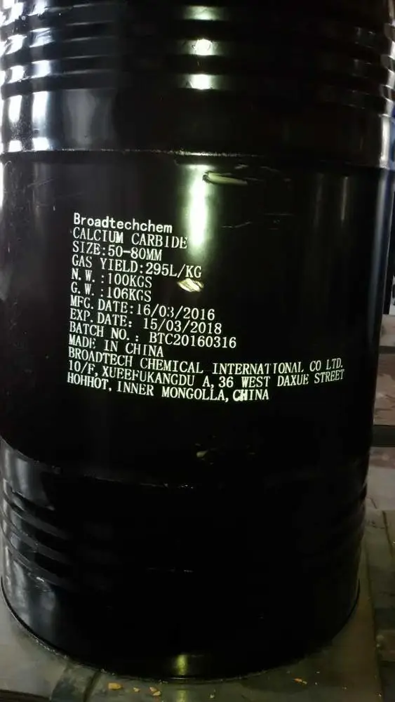 
High Gas Yield Calcium Carbide 25-50MM/50-80MM 
