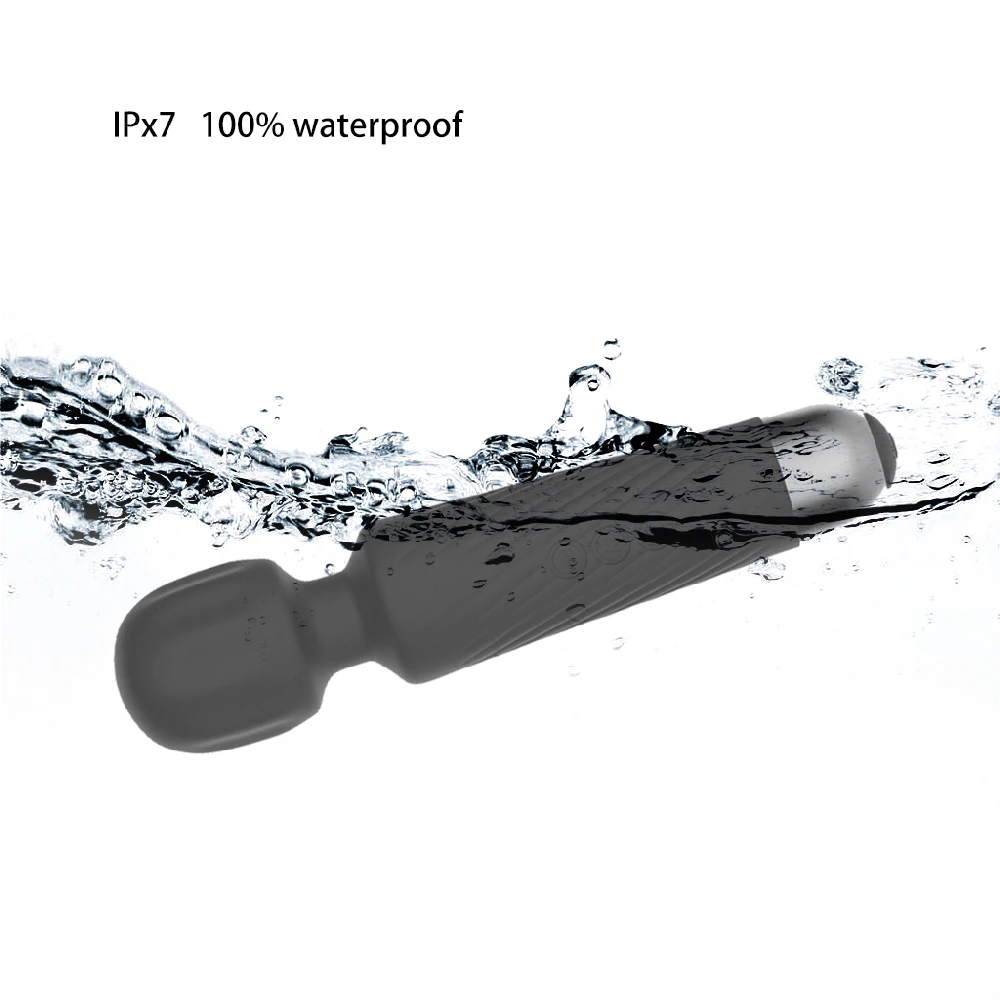 
Safiman Waterproof Rechargeable Handheld Mini Wireless Multi Speed Compact Power Massager For Men And Women 