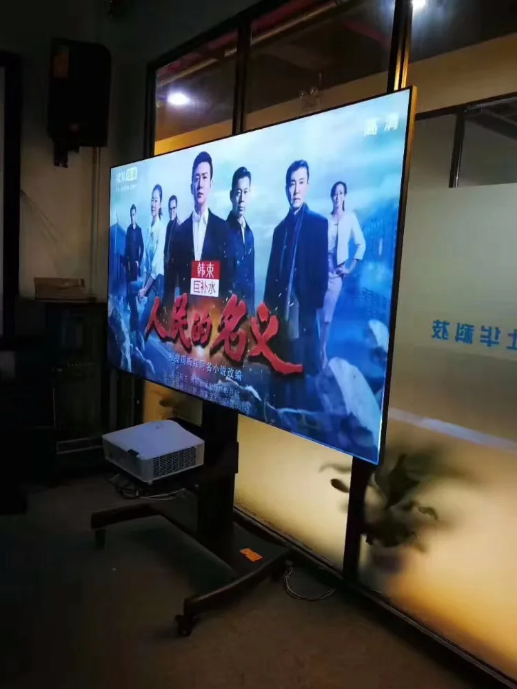 4 К к черный, белый цвет Lenticular технология фиксированной рамки проекции проектор экран анти свет CLR