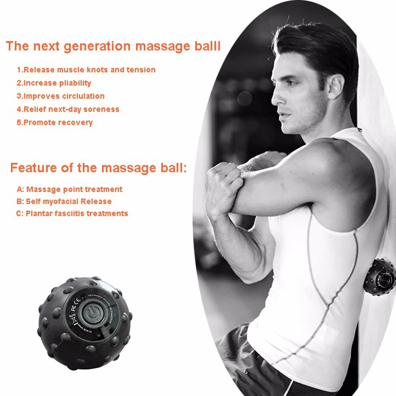 Yoga Chargeable Electric Vibrating Massage Ball