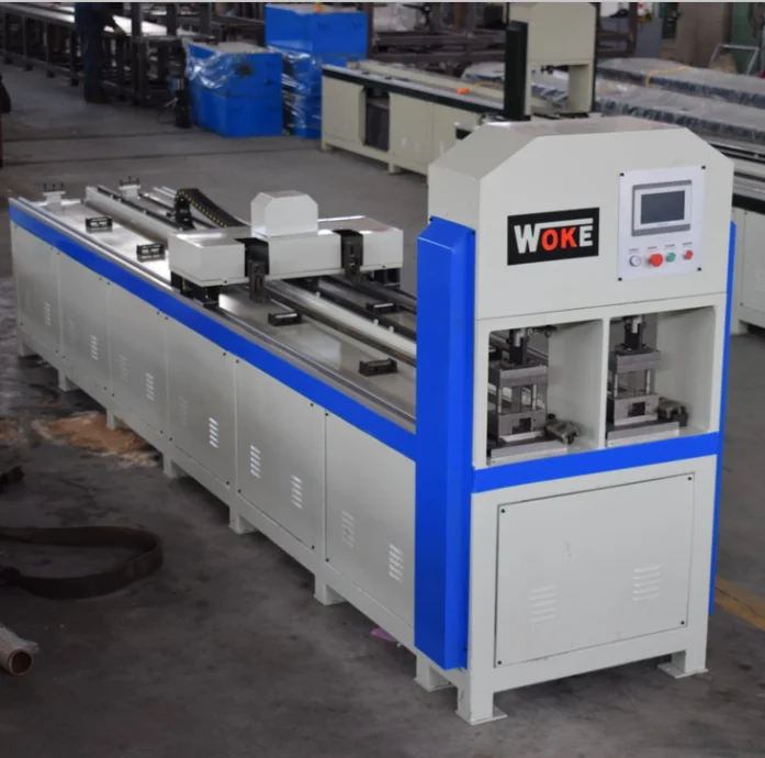 Hydraulic Automatic CNC Tube Punching Machine Pipe Punch Hole