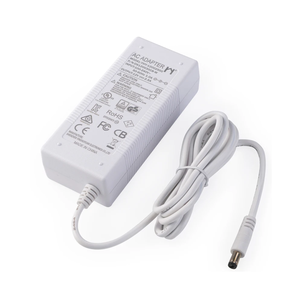 12 В 2500ma 2,5 Класс 2 адаптер питания 12vdc 2.5a