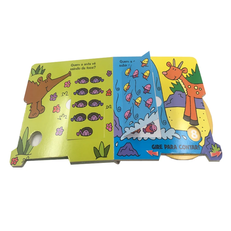 
Custom Shape Children Story Book Board Book Lift The Flap Book 