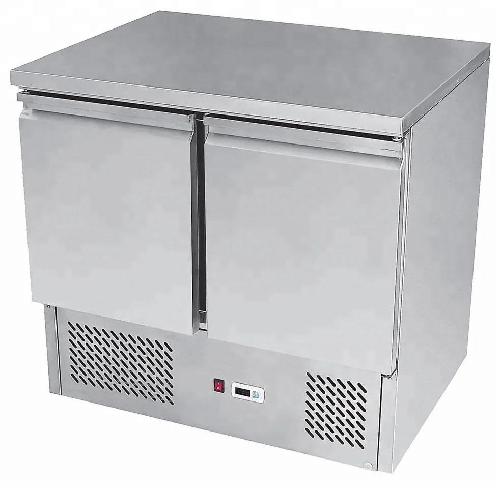 two door table refrigerated saladette counter /salad sandwich counter