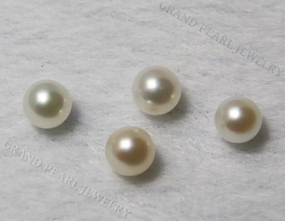 
Wholesale Half-drilled Freshwater Pearl, Loose Pearls for Earrings, Pendants, Rings, Round Pearl Jewelry, 