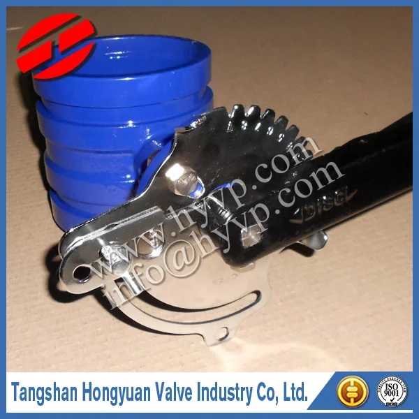 Chinese manufacturer Shouldered Butterfly Valve with Lockable handle