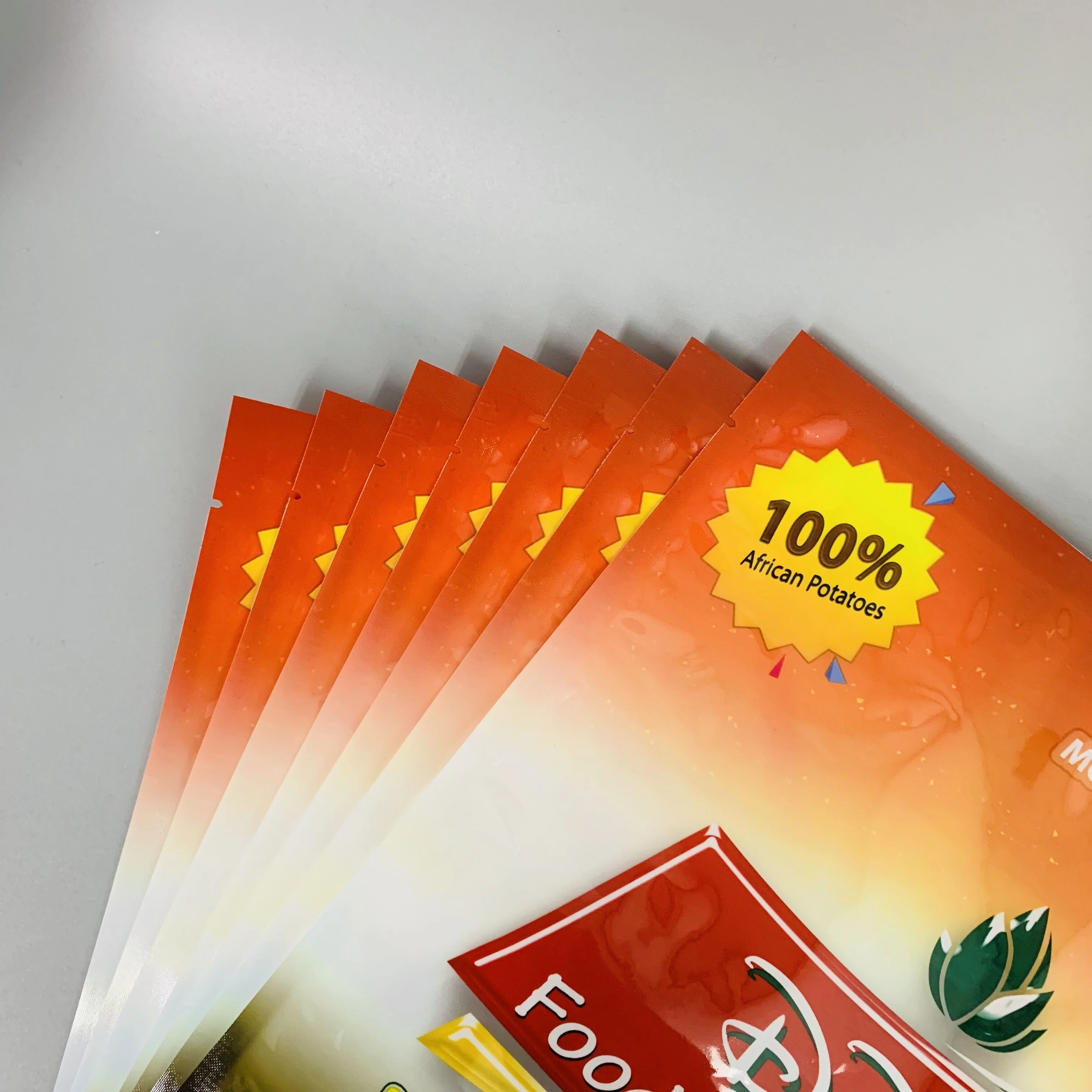 wholesale custom plastic 3 side seal packaging pouch vacuum food storage bag of frozen french fries