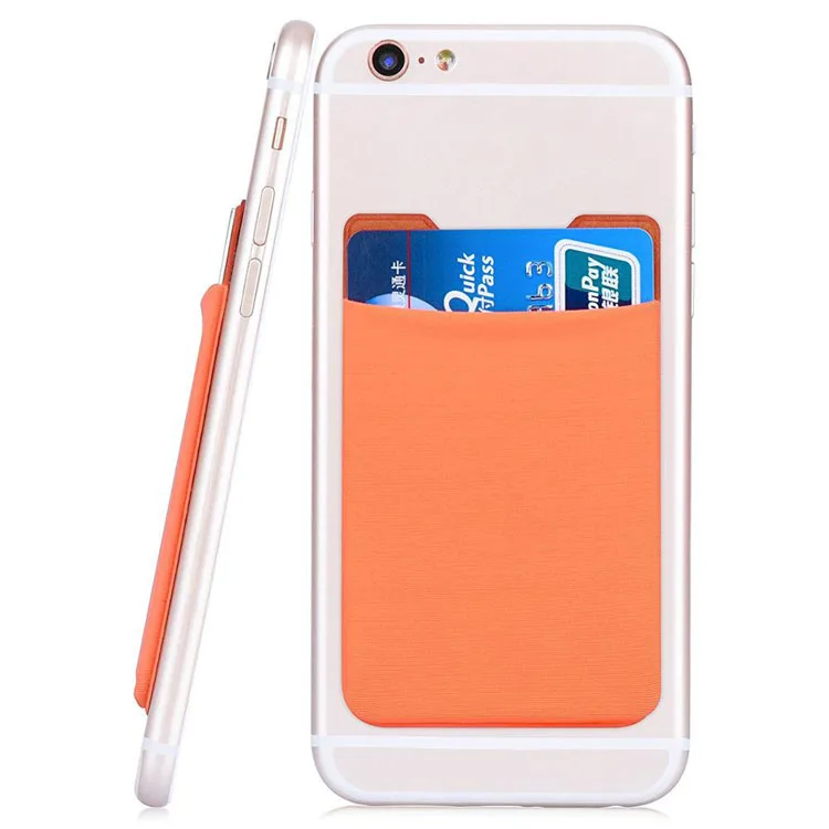 Promotional Gifts Fabric Credit Card Holder 3M Self-Adhesive Flexible  Mobile Phone Card Holder for Ad Items