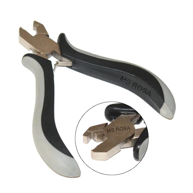 Wholesale Hair Plier 6D Bond Crushing Plier Hair Extension Tool For Nano Ring Hair Extensions