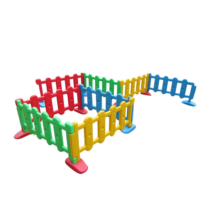 Factory price direct wholesale Colorful Non-toxic kindergarten baby safety fence children playpens  indoor kids play area fence