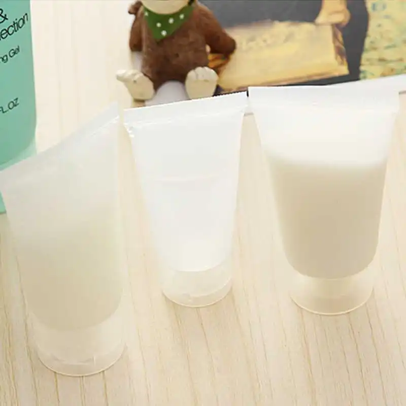 Clear Transparent frosted Cosmetic Plastic Soft Tube for face wash eyelash container