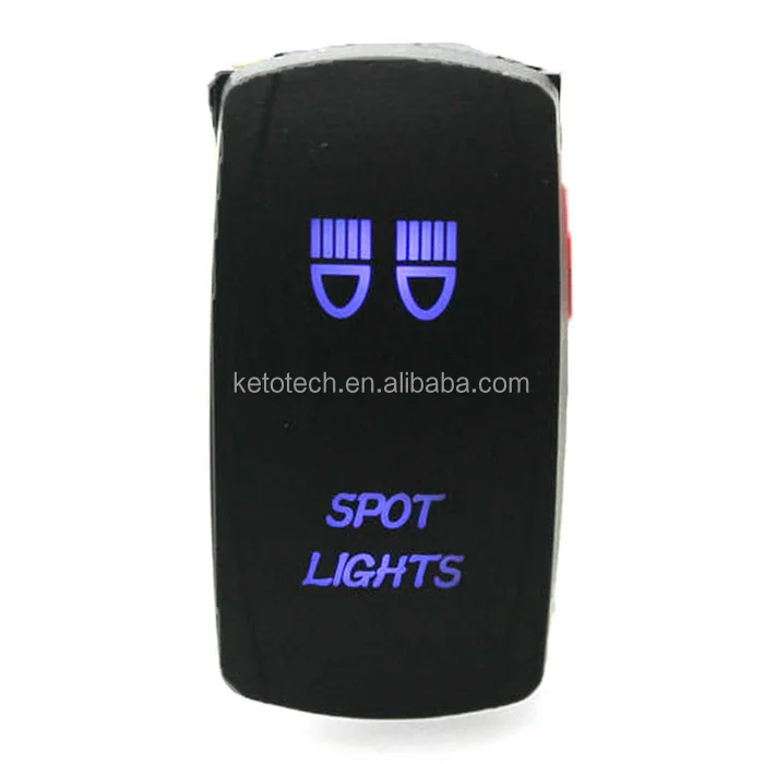 Водонепроницаемый 12 В в В 24 В на OFF Авто морской лодка светодио дный светодиодный кулисный переключатель