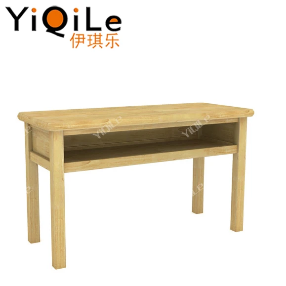 Factory Price Pine wood kids study desk Hot sale school furniture for kids kindergarten classroom furniture