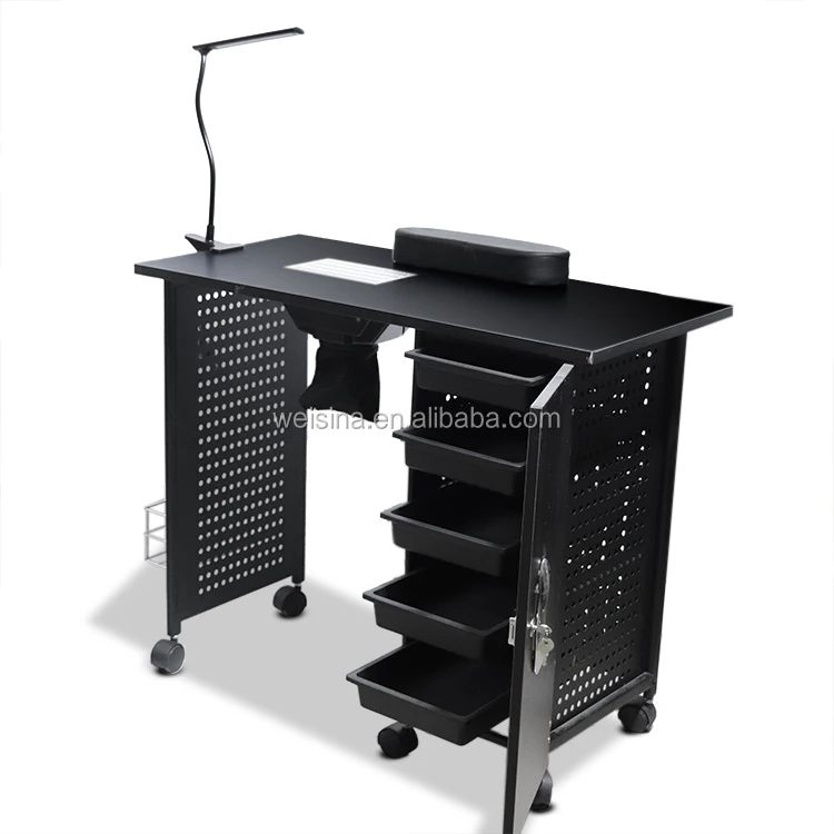 
Hot selling professional portable salon design nail table 