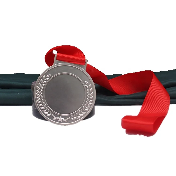 Design your own custom Metal Crafts production zinc alloy blank gold award metal sport medal with ribbon