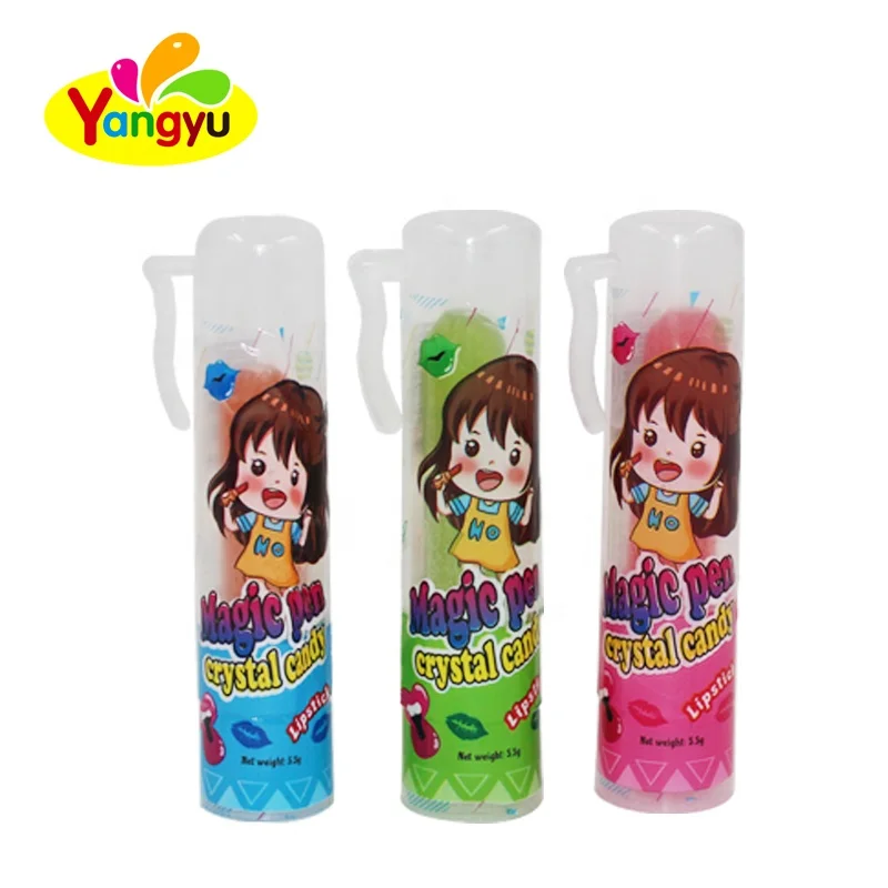 Волшебная ручка, Кристальные конфеты, индивидуальная упаковка, сладкая жесткая помада, леденец