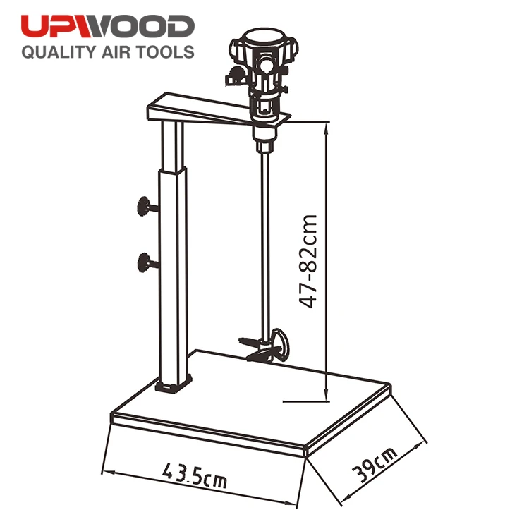 UW-A102 Adjustment High Technical Manufacturer 1/4HP Air Agitator liquid mixer