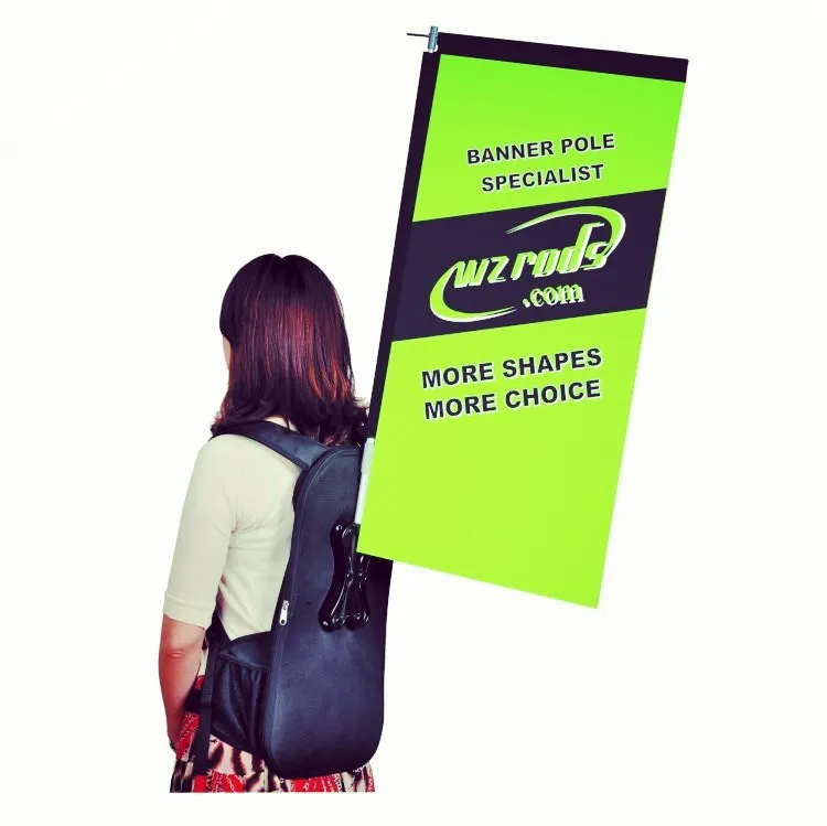 Лидер продаж, рекламный дизайн на заказ, привлекательная наружная реклама, прогулочный рюкзак, баннер, изогнутые флаги для прогулок