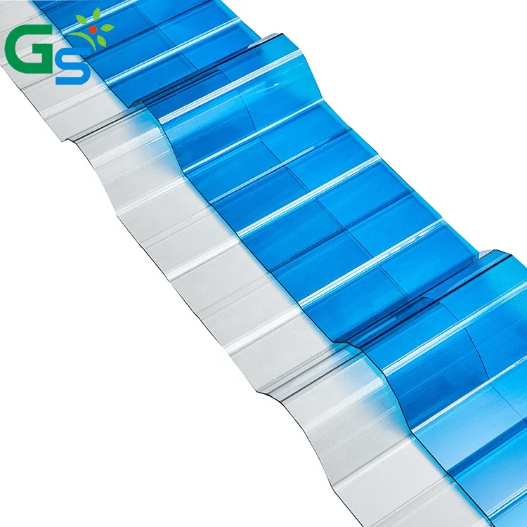 Fiber Plastic 1.2mm Polycarbonate Corrugated Sheet For Home Greenhouse Making Roofing