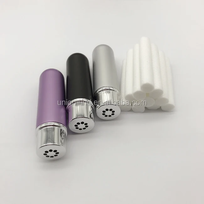 
Essential Oil metal aromatherapy inhaler Blank Nasal Inhaler Tube Bottles Refill Metal Aluminum inhaler 